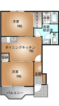 宇都宮駅 バス20分  平松神社前下車：停歩5分 1階の物件間取画像